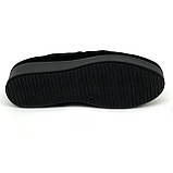 Жіночі замшеві туфлі на низькому ходу чорного кольору Zlett 2818z розмір 36, фото 9