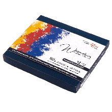 Набір акварельних фарб MONOPIGMENTED, 12*2,5мл, кювета, картон, ROSA Gallery