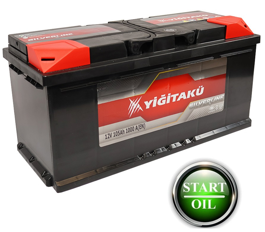 Акумулятор YIGITAKU MF 105Ah 1000A R+