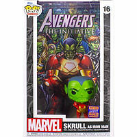 Фигурка Funko Marvel Comic Covers Skrull as Iron Man фанко Скрул (Funko 2023 Limited Edition) 16