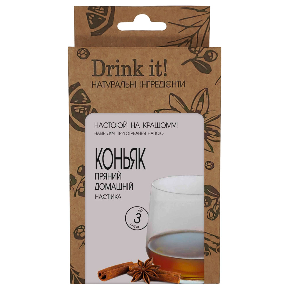 Набір для настоювання Drink it Коньяк пряний домашній, фото 1