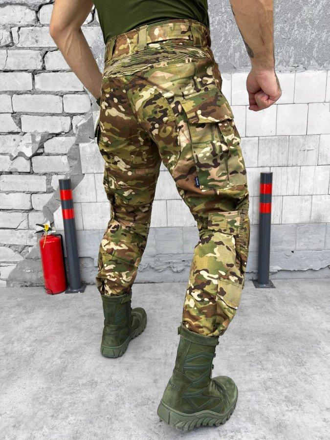 Тактические весенние армейские штаны мультикам G3 с наколенниками военные штаны рип-стоп множество карманов - фото 4 - id-p2122400318