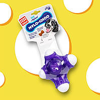 Игрушка грызунок для собак Кость квадробон GiGwi Nylo-choo, нейлон, резина. 15 см
