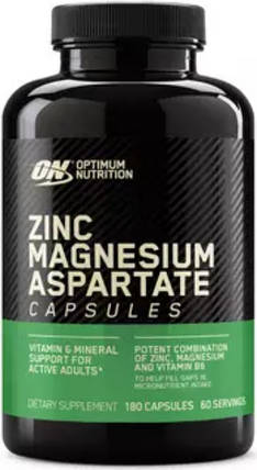 ЗМА Бустер тестостерону Optimum ZMA 180 капсул, фото 1