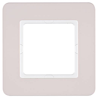 Hager Berker Рамка 1Х пластиковая цвета розовый кварц Q.7 (Арт. 10116152)