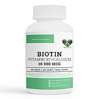 Біотин для волосся лікування проти випадіння 10000 мкг. із кальцієм 60 капсул envie lab