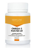 Omega - 3 From Fish oil Новая Жизнь Омега 3 60 капсул в баночке