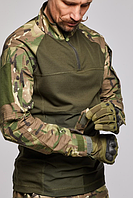 Боевая сорочка убакс мультикам армейская кофта Ubacs ЗСУ военная тактическая рубашка военным с липучками