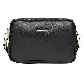 Женская кожаная сумка Borsa Leather K11906-black