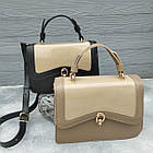 Жіноча сумка крос-боді на плече 16*23 см із клапаном зі штучної шкіри в різних кольорах Nata, фото 3