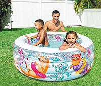 Детский надувной бассейн Intex "Аквариум", для детей от 3 лет, размер 152х56 см, объем 360 л