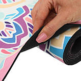 Замшевий двошаровий килимок для йоги 183x61x0.3 см Record FI-5662-6, фото 5