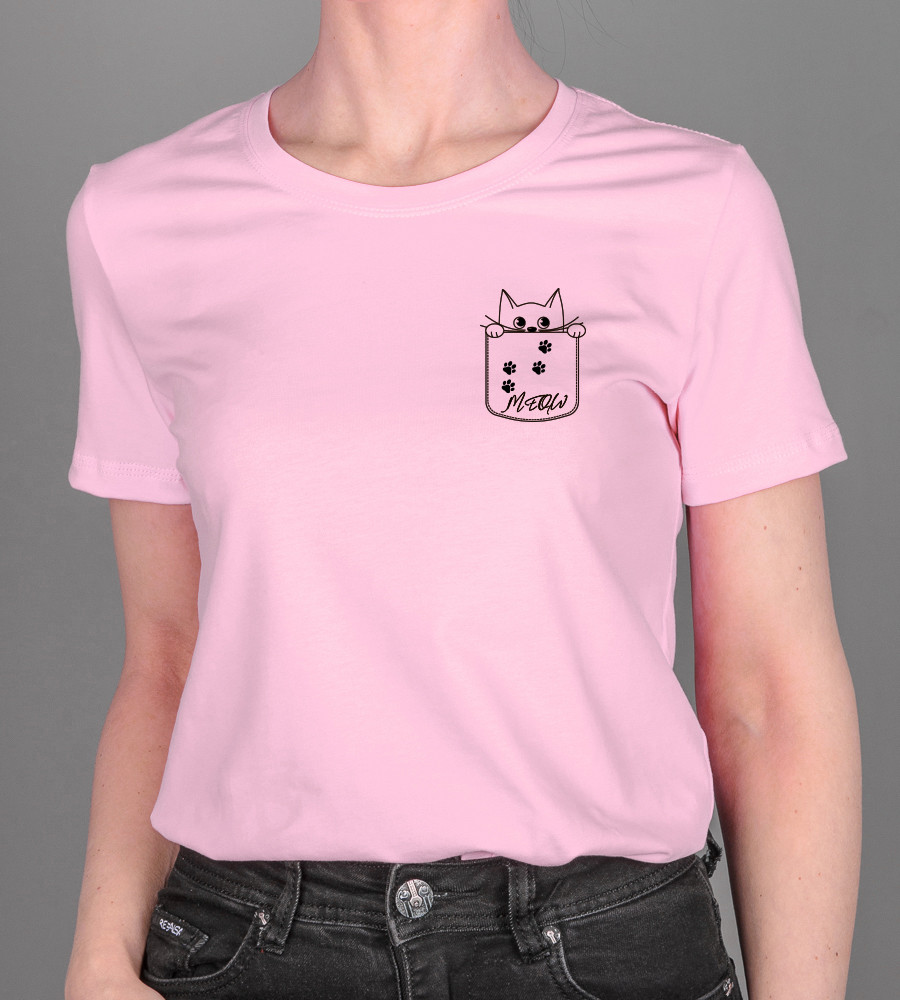 Футболка жіноча Cat 2476ж (Уп.4шт M-XXL), Рожевий