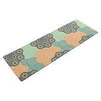 Килимок для йоги замшевий двошаровий 183x61x0.3 см Record FI-5662-15