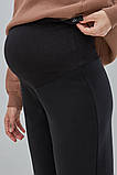 Брюки-джоггери для вагітних із щільного трикотажу з начосом Uno Warm Юла Мама розмір M Чорний, фото 8
