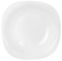 Тарелка десертная Luminarc Carine White квадратная 19х19 см стеклокерамика (3660H/4454)