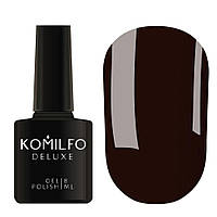 Гель-лак для ногтей Komilfo Deluxe Series №D298 коричневый темный , эмаль 8 мл