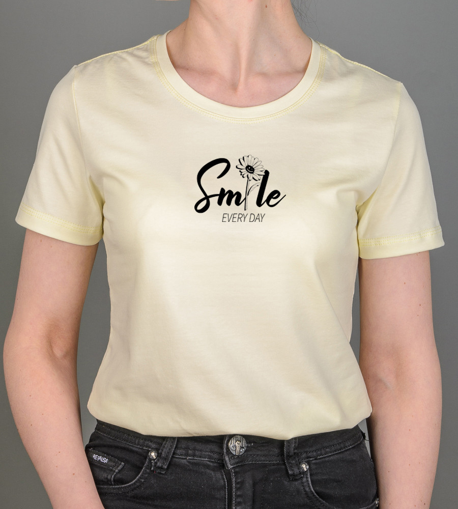 Футболка жіноча Smile 2471ж (Уп.4шт M-XXL), Молочний