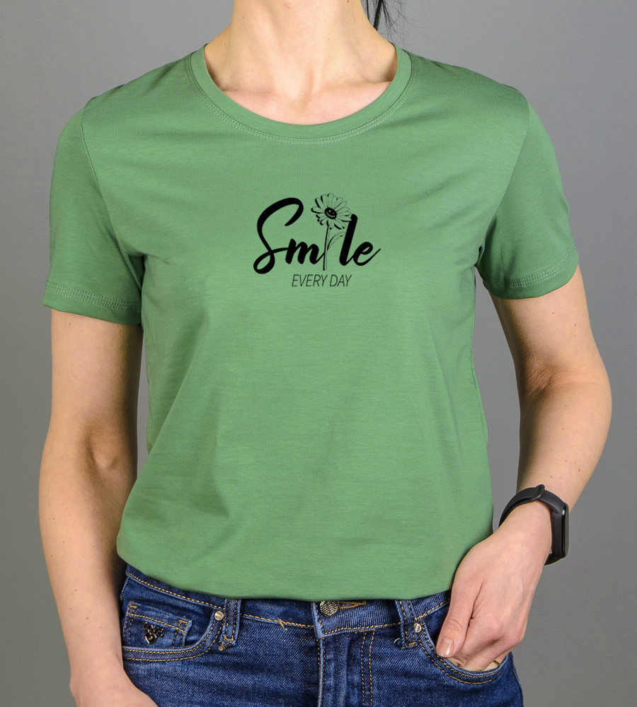 Футболка жіноча Smile 2471ж (Уп.4шт M-XXL), Оливковий