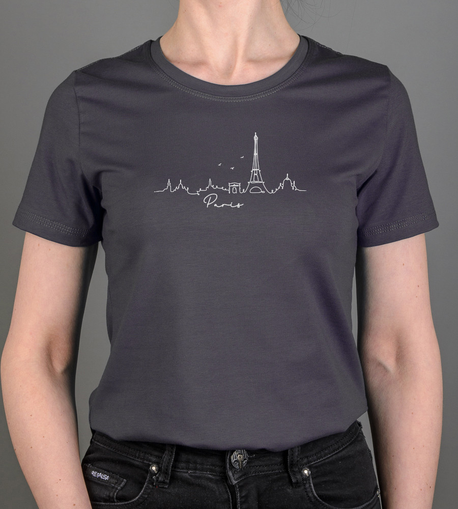 Футболка жіноча Paris 2473ж (Уп.4шт M-XXL), Графіт