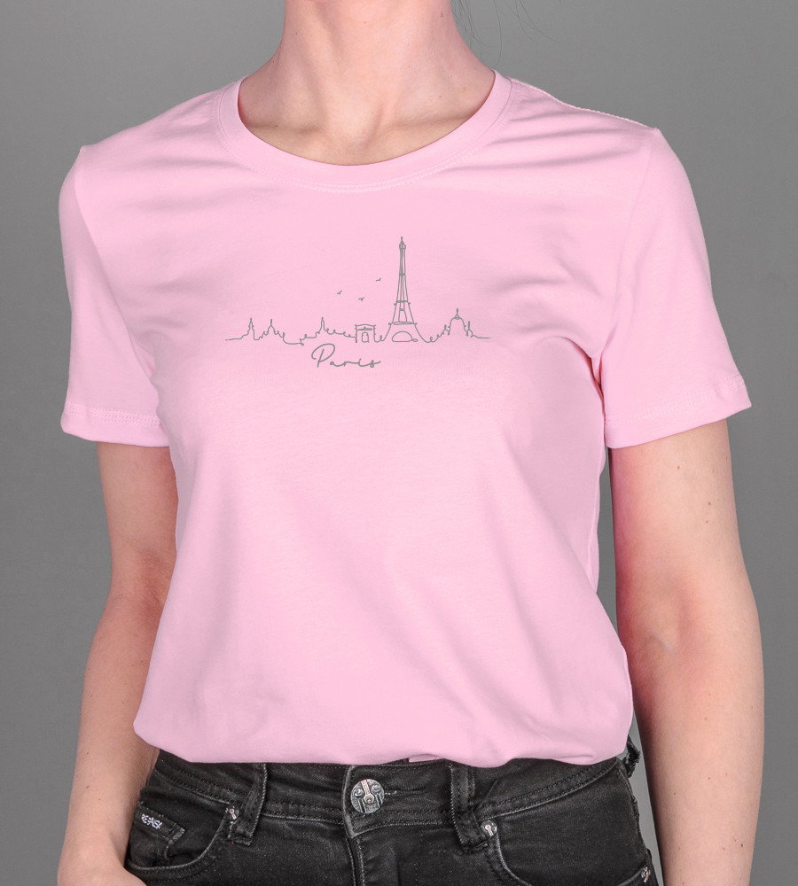 Футболка жіноча Paris 2473ж (Уп.4шт M-XXL), Рожевий, фото 1