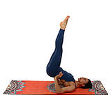 Замшевий двошаровий килимок для йоги 183x61x0.3 см Record FI-5662-9, фото 7