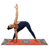 Замшевий двошаровий килимок для йоги 183x61x0.3 см Record FI-5662-9, фото 8