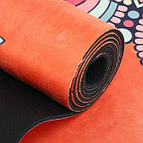 Замшевий двошаровий килимок для йоги 183x61x0.3 см Record FI-5662-9, фото 6