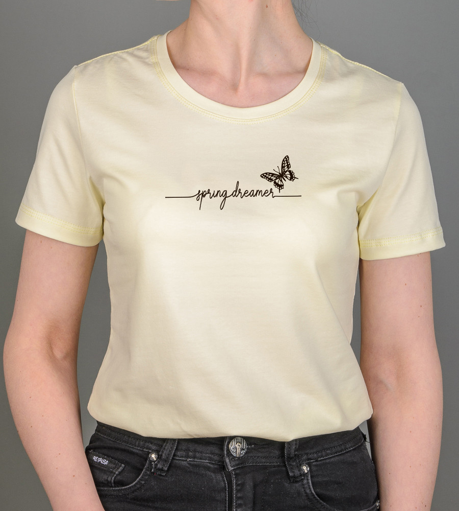 Футболка жіноча Spring Dreamer 2472ж (Уп.4шт M-XXL), Молочний