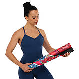 Замшевий двошаровий килимок для йоги Калейдоскоп 183x61x0,1 см Record FI-5663-5, фото 9