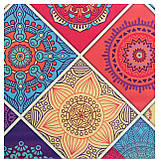 Замшевий двошаровий килимок для йоги Калейдоскоп 183x61x0,1 см Record FI-5663-5, фото 4