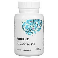 PharmaGABA-250, 100 мг, Thorne Research, 60 капсул