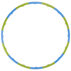 Обруч масажний Хула Хуп Hula Hoop FHAVK FI-1560 16 секцій салатовий-синій