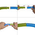 Обруч масажний Хула Хуп Hula Hoop FHAVK FI-1560 16 секцій салатовий-синій, фото 8