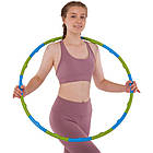 Обруч масажний Хула Хуп Hula Hoop FHAVK FI-1560 16 секцій салатовий-синій, фото 2