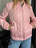 Стильная женская весенняя куртка ткань: плащевка силикон 100 Мод. 1041
