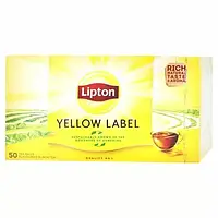 Чай черный Lipton Yellow Label байховый ароматизированный 50шт