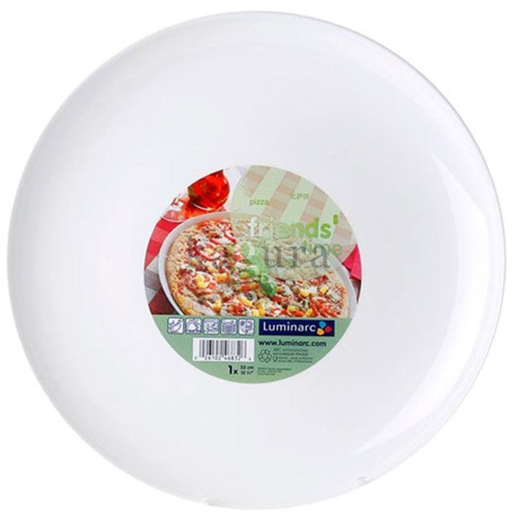 Тарілка для піци Luminarc Friends Time кругла без борту d32 см склокераміка (8016C), фото 1