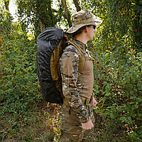 Вместительный армейский крепкий тактический рюкзак на 80 литров , рюкзаки тактические камуфляжные Койот