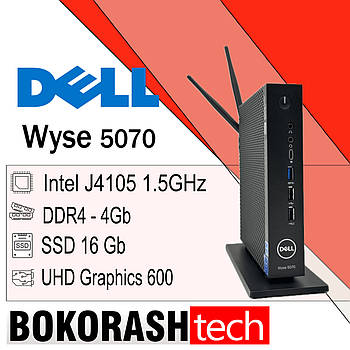 Тонкий клієнт Dell WYSE 5070 Intel j4105 6-Покоління 4gb DDR4 / SSD 16gb блок живлення  + 2 Антени