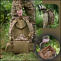Прочный мужской армейский боевой рюкзак камуфляж 80 , тактические армейские спецсумки и рюкзаки