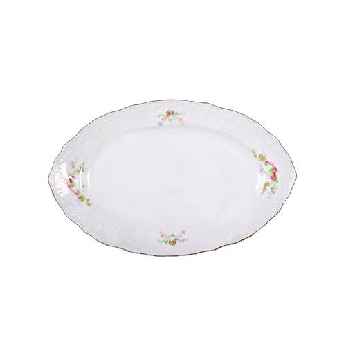 Блюдо овальне з бортом Thun Bernadotte 6151011 довжина 24 см порцеляна (6151011), фото 1