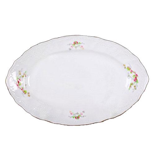 Блюдо овальне з бортом Thun Bernadotte 6151011 довжина 34 см порцеляна (6151011), фото 1