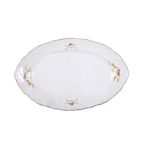 Блюдо овальне з бортом Thun Bernadotte 6151011 довжина 36 см порцеляна (6151011), фото 1