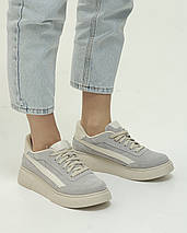 Кросівки жіночі Kento 15492 36 сірі замша, фото 2