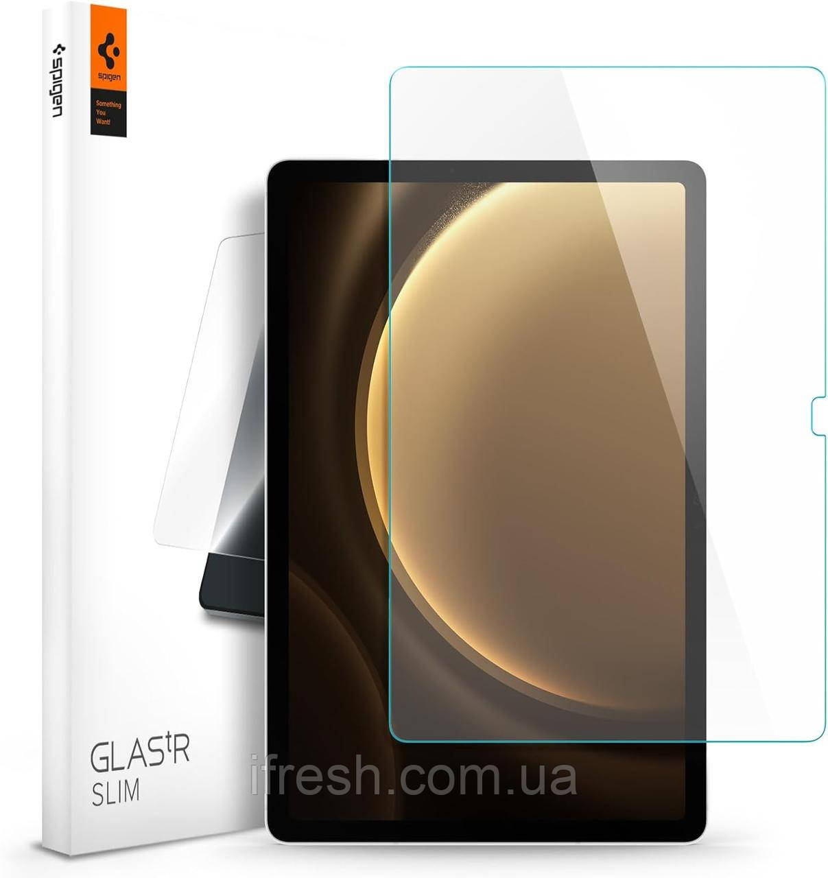 Захисне скло Spigen для Galaxy Tab S9 FE - Glas.tR SLIM (1 шт), Clear ( AGL07002)