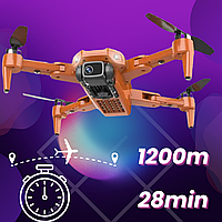 Мощный дрон, квадрокоптер L900 PRO, с камерой 6K HD, GPS, БК двиг. до 1200м, 28 хв + автопилот