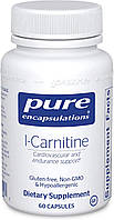 L-карнітин l-Carnitine Pure Encapsulations для серцево-судинної системи та підтримки витривалості 60 капсул