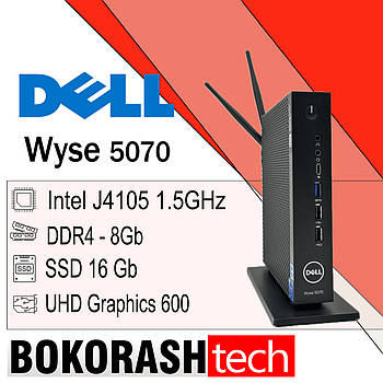 Тонкий клієнт Dell WYSE 5070 Intel j4105 6-Покоління 8gb DDR4 / SSD 16gb блок живлення  + 2 Антени