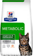 Hill's Prescription Diet Metabolic Weight Management корм для кошек КУРИЦА, 1.5 кг